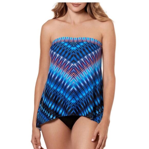 Miraclesuit Other - New Miraclesuit $128 Marrakech Bandini Tankini Swimsuit Top SIZE 12